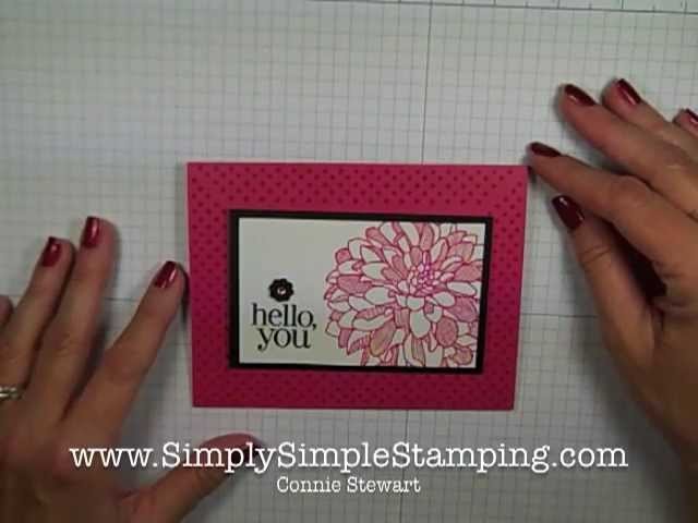 Simply Simple FLASH CARD - Mitered Corners by Connie Stewart