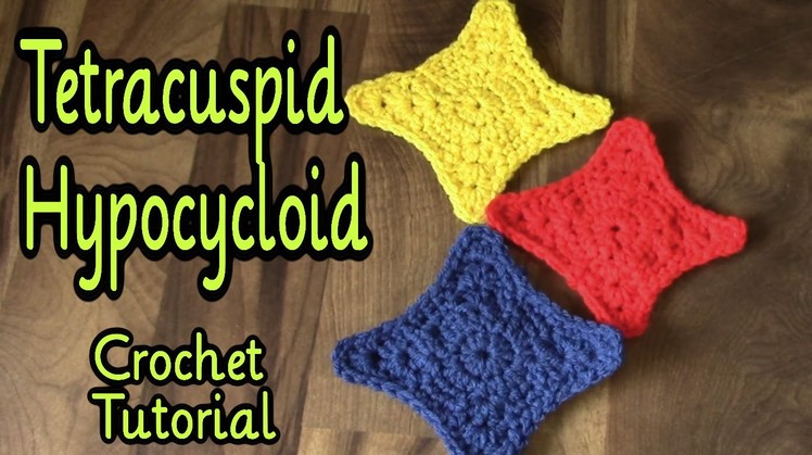 Tetracuspid Hypocycloids Crochet Pattern ~ Pittsburgh Steeler Star Tutorial