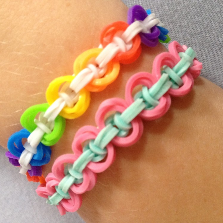Uitleg "Wooly Knot Armband" van Rainbow Loom elastiekjes