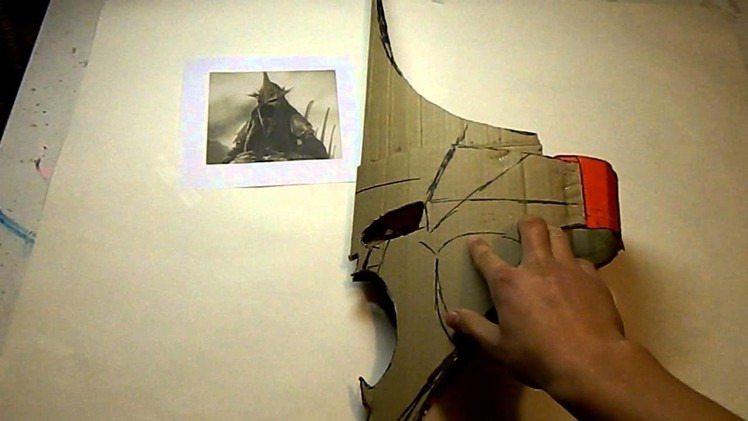 Witch king costume, making the helmet part 1