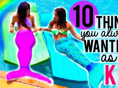 10 Things you ALWAYS wanted as a KID! Niki and Gabi