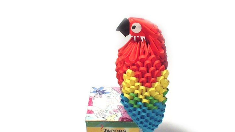 3D origami parrot tutorial
