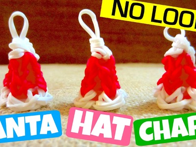 3D Santa Hat Charm Without Loom (Rainbow Loom)