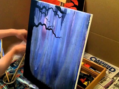 Acrylic Speed Painting "Warm Pasts, Cold Futures"