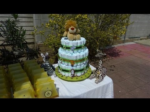Baby Shower Party Ideas- Jungle or Safari themed shower - Part I- Card