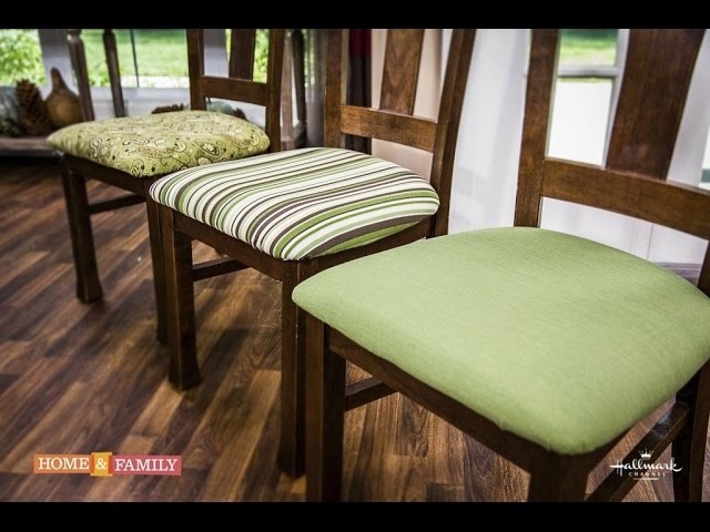 Basic Upholstering Dining Chairs - DIY by Tanya Memme (As Seen On Home & Family on Hallmark Channel)