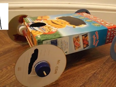 Cereal Box Rubber Band Powered Car