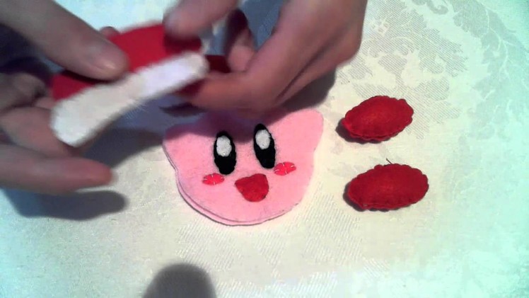 Christmas : How to make a Santa Hat Kirby Ornament Plush
