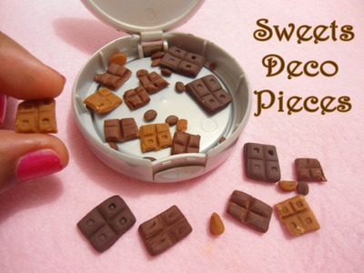 ♥ Como hacer Piezas para Decoden: Chocolates ♥ DIY: Deco pieces: Chocolates, almonds