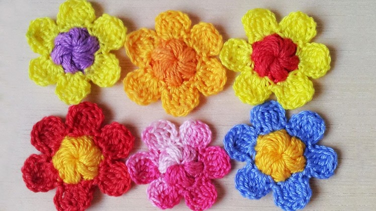 Crocheted Little Blossom Flower for Spring