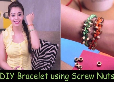 DIY Bracelet using screw nuts (Hindi)