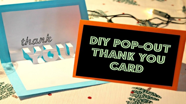 DIY: Easy Pop-out Thank you Card