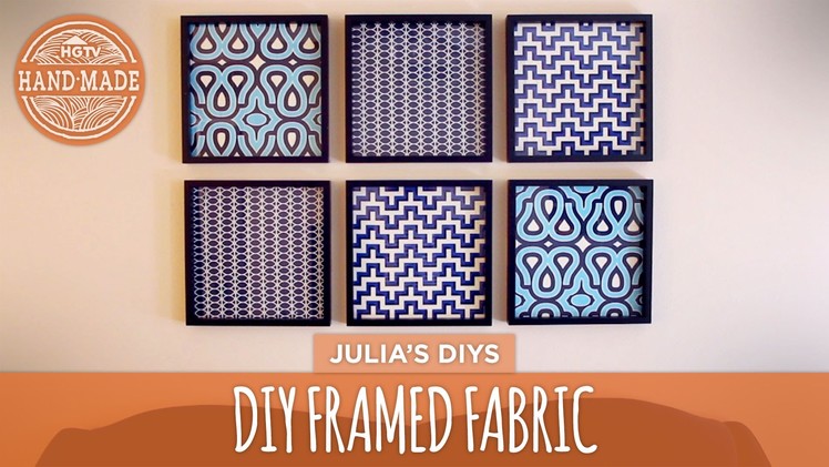 DIY Framed Fabric Gallery Wall - HGTV Handmade
