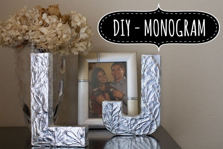 DIY Monogram letters. Monograma - letras (Wedding - .Bodas)