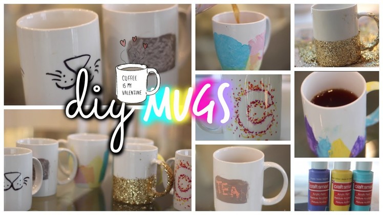 DIY Mugs! ♡ Cute & Quick
