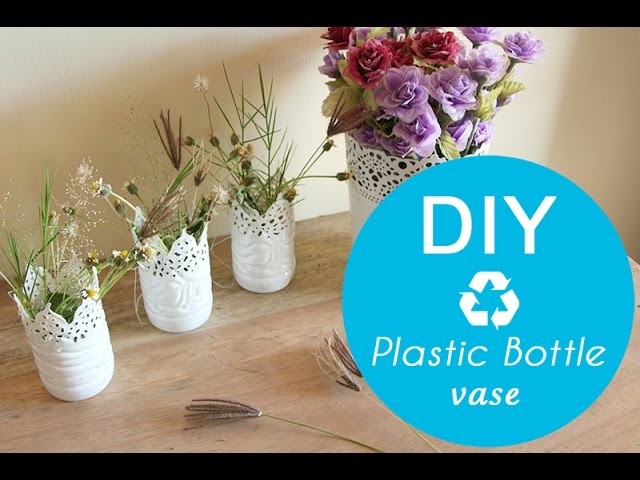 DIY plastic bottle vase