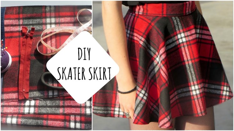 ♥DIY | Skater.Circle Skirt (Without pattern)