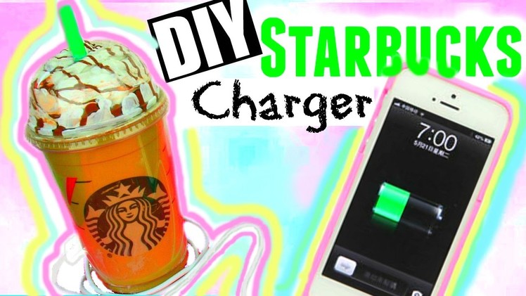 DIY STARBUCKS CHARGER! Tumblr Inspired Room Decor ♡