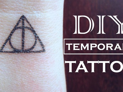 DIY Temporary Tattoo - Harry Potter