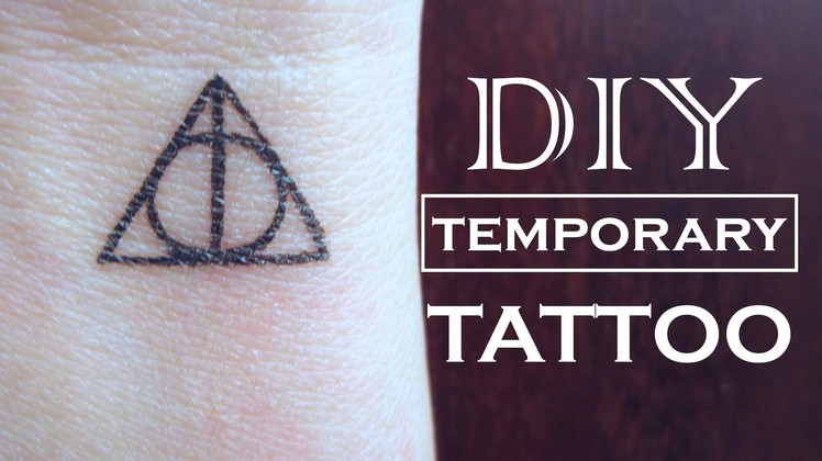 DIY Temporary Tattoo - Harry Potter