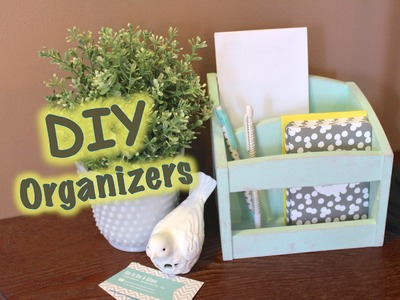DIY UPCYCLED ORGANIZERS | feat. FolkArt Chalk Paint from Plaid
