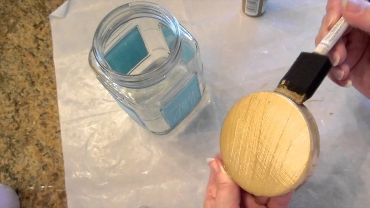 Dollar Tree DIY: Glass Candy Jar with Chalkboard