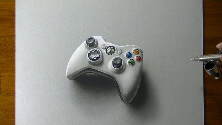 Drawing Time Lapse: Xbox 360 Controller - hyperrealistic art