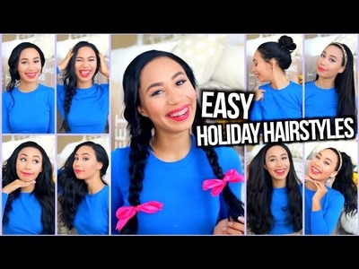 Easy Heatless Hairstyles for the Holidays + Holiday Curls Tutorial!