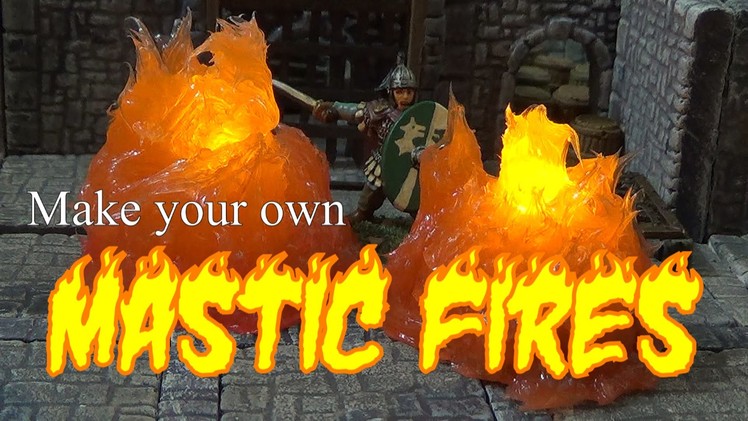 Fire models made from mastic
