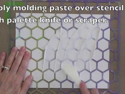 Gelli Monoprinting with Molding Paste Texture Plates!