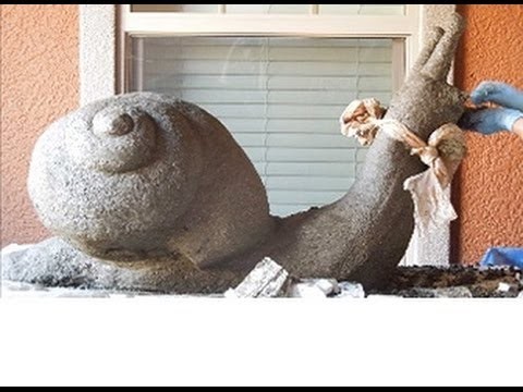 Giant Hypertufa Snail! Recipes and Tips for Hypertufa Planters, Troughs and Sculpture