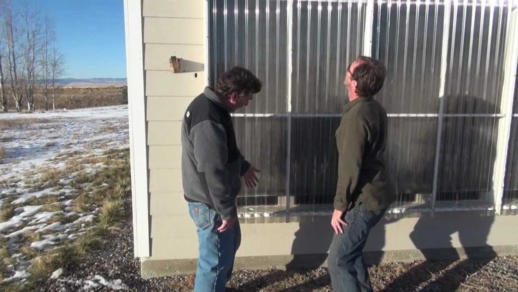 Home built passive solar air heater