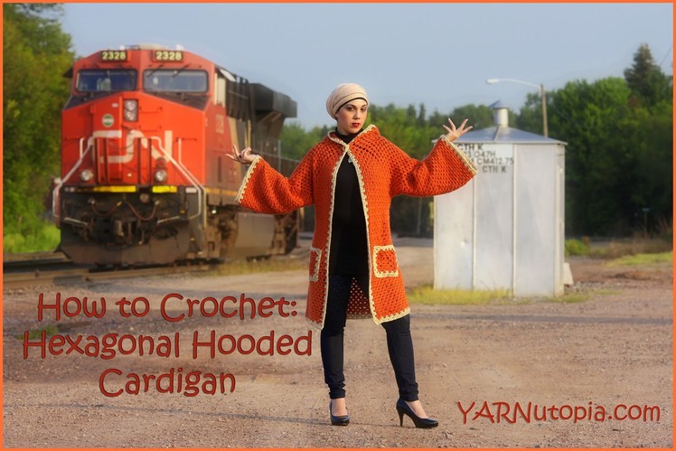 How to Crochet a Hexagonal Hooded Cardigan