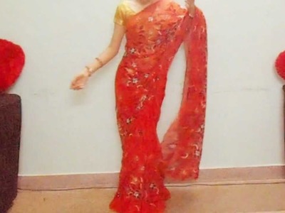 How To Drape Indian Saree-How To Wrap Saree perfectly. Easy Sari Tutorial Video