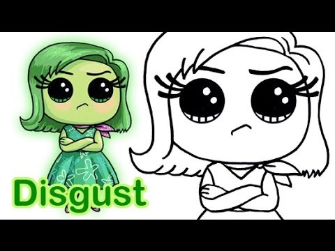 How to draw Disgust from Pixar Inside Out Cute step by step