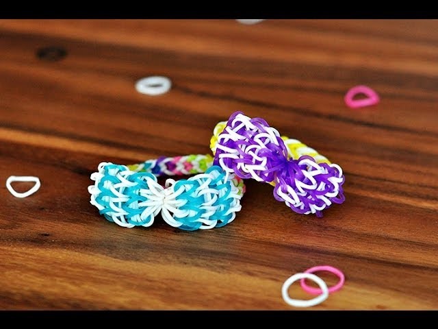 How to make a Bow with ONE  Rainbow Loom (Original Tutorial)