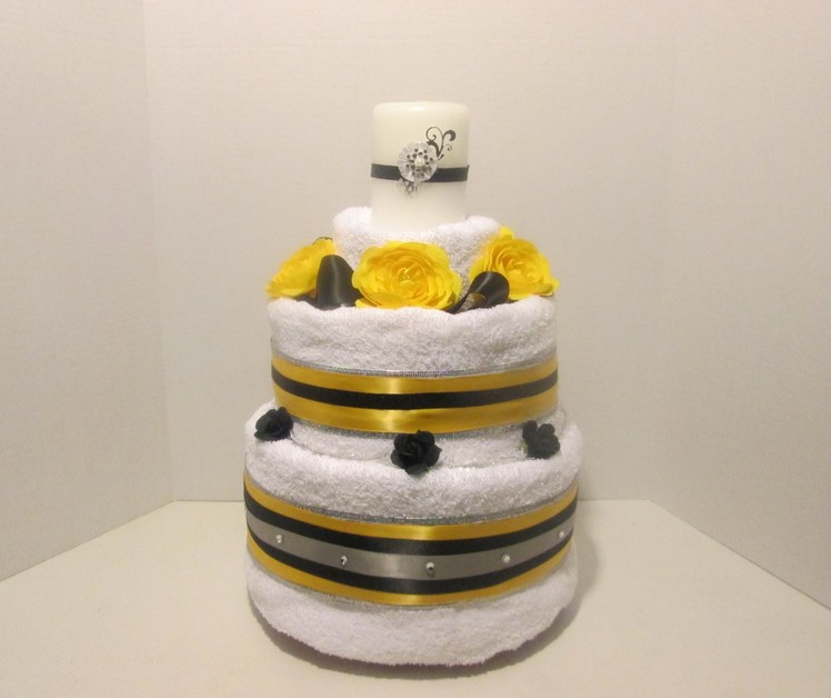 How to Make a Bridal Towel Cake (Take 1)