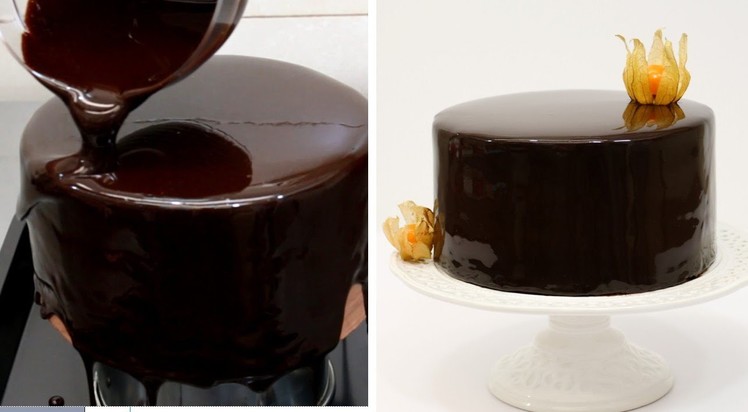 How To Make A Chocolate Mirror Glaze Cake 초콜릿 글레이즈