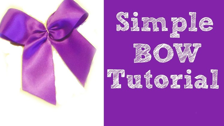 How To Make A Simple Bow