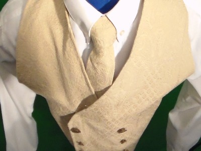 How to make a vest and neck tie from scratch part 1