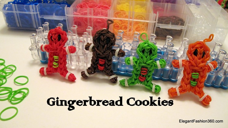 How to make Gingerbread boy cookies on Rainbow Loom