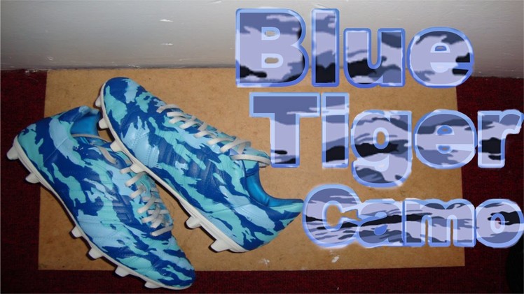 How to Spray Paint Your Cleats Blue Tiger Camo! (Black Ops 2 version)