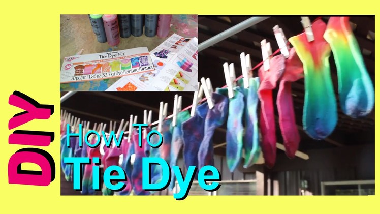 How to Tie Dye | by Happy Girls in Matching Socks | One Step Tie-Dye Kit Tutorial
