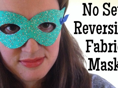 Make No Sew Reversible Fabric Masks with Phoomph #kidscrafthoa