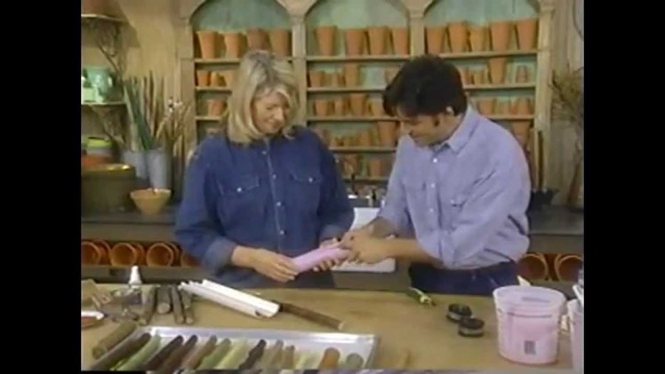 Martha Stewart Demonstrates Candle Mold Making and Wax Casting