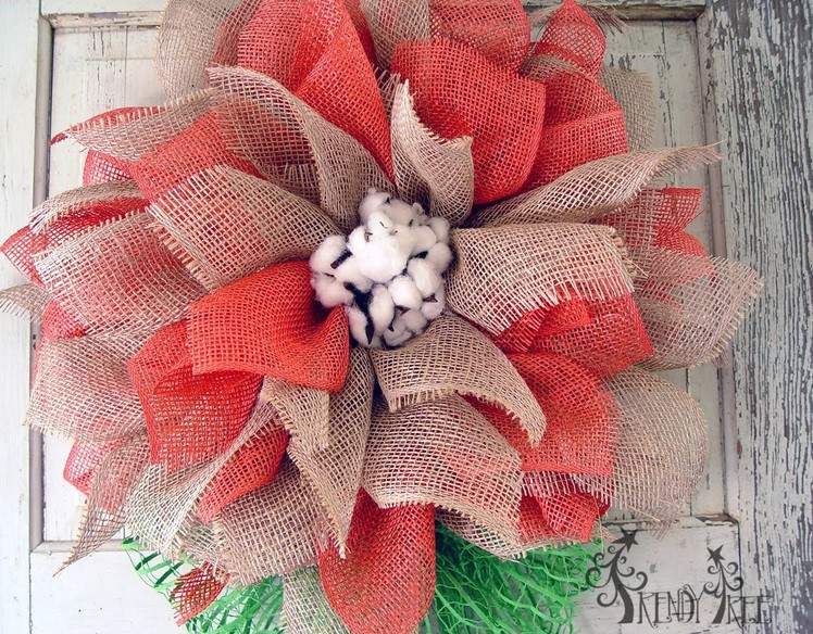Mesh Flower Tutorial with Poly Jute & Poly Burlap by Trendy Tree
