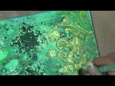 Mixed Media Canvas Tutorial - Lindy's Stamp Gang