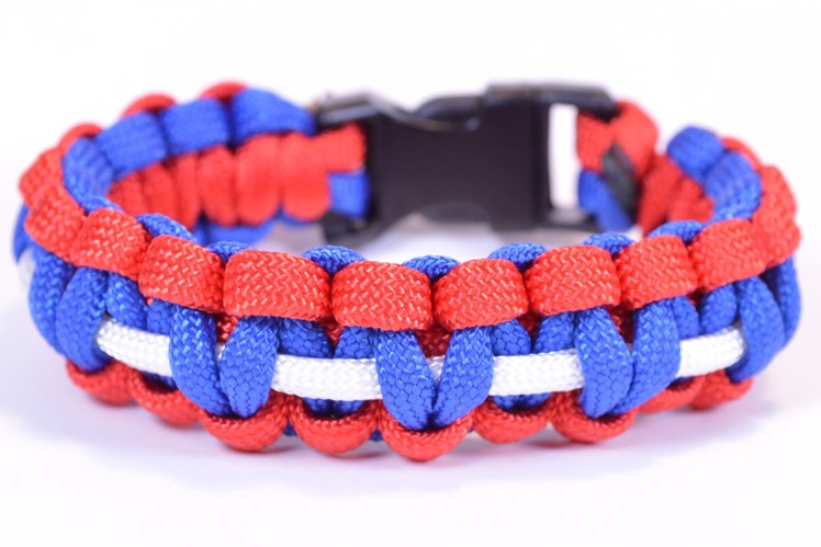 Olympic Pride Bracelet USA - How To Video - BoredParacord