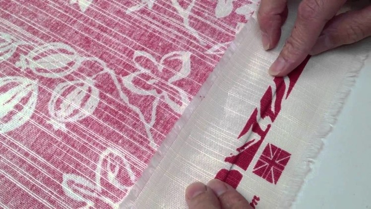 Pattern Matching Fabric - How to join patterned fabric