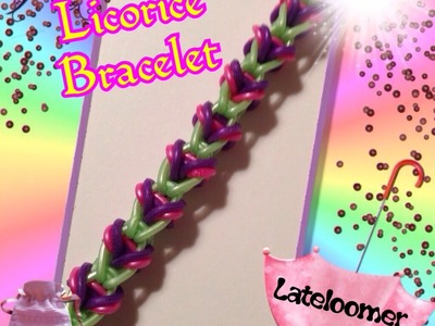 Rainbow Loom Licorice Bracelet. How to